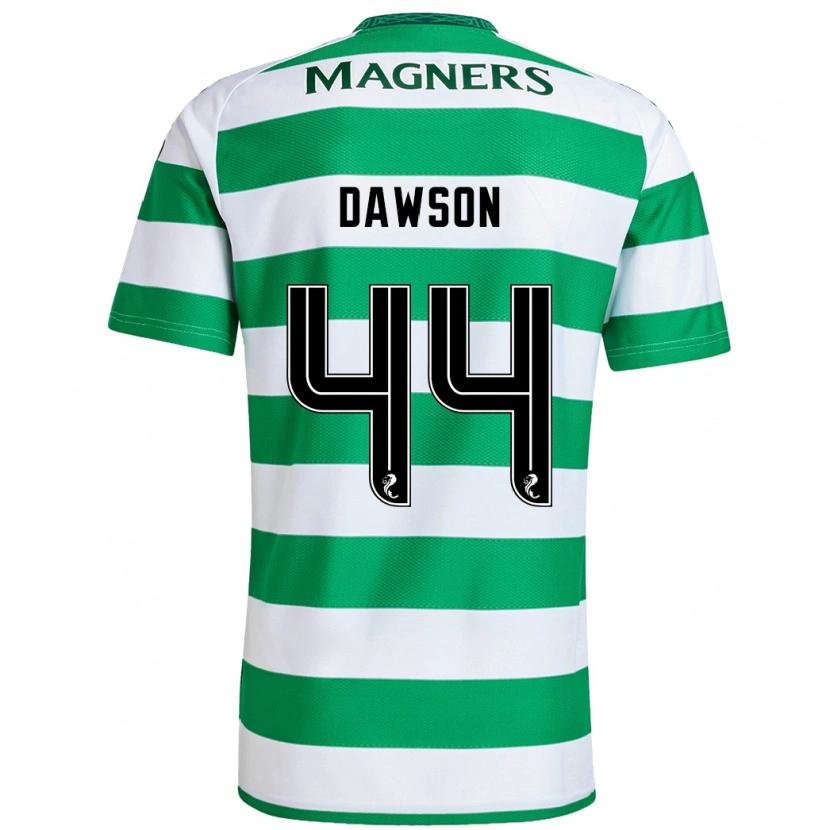 Danxen Barn Joey Dawson #44 Grønn Hvit Hjemmetrøye Drakt Trøye 2024/25 Skjorter T-Skjorte