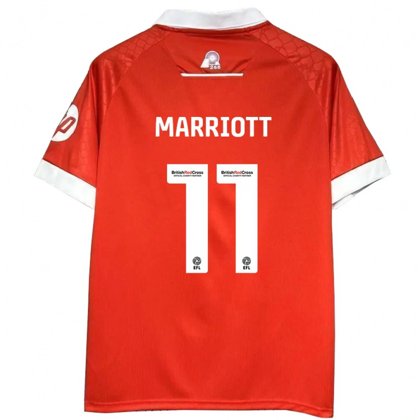 Danxen Barn Jack Marriott #11 Rød Hvit Hjemmetrøye Drakt Trøye 2024/25 Skjorter T-Skjorte