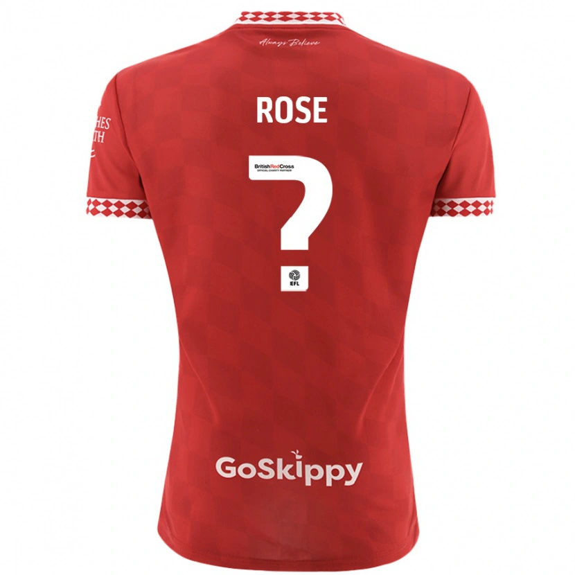 Danxen Barn Marley Rose #0 Rød Hjemmetrøye Drakt Trøye 2024/25 Skjorter T-Skjorte