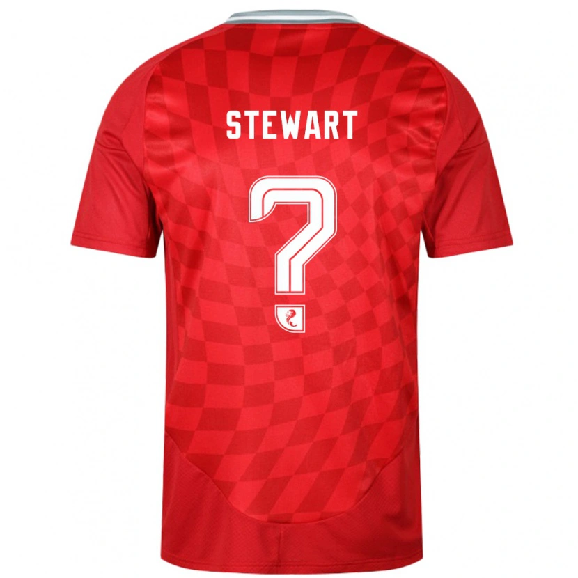 Danxen Barn Alfie Stewart #0 Rød Hjemmetrøye Drakt Trøye 2024/25 Skjorter T-Skjorte