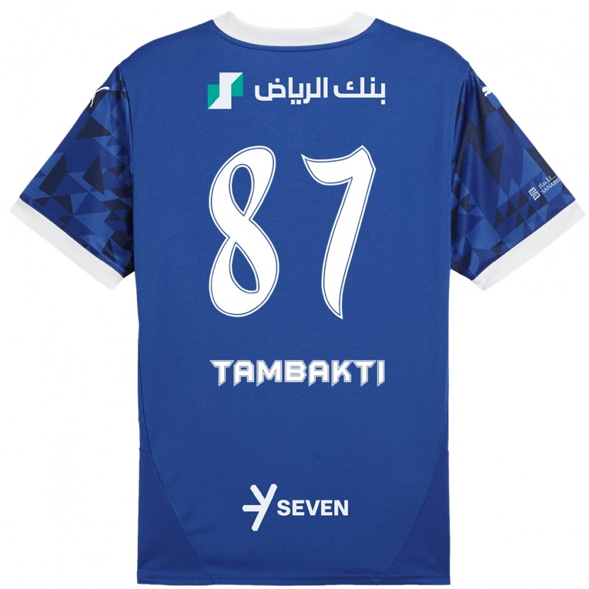 Danxen Barn Hassan Tambakti #87 Mørk Blå Hvit Hjemmetrøye Drakt Trøye 2024/25 Skjorter T-Skjorte