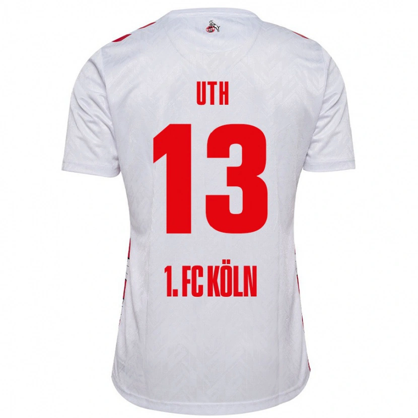 Danxen Barn Mark Uth #13 Hvit Rød Hjemmetrøye Drakt Trøye 2024/25 Skjorter T-Skjorte