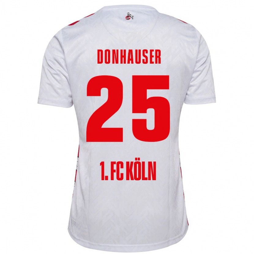 Danxen Barn Laura Donhauser #25 Hvit Rød Hjemmetrøye Drakt Trøye 2024/25 Skjorter T-Skjorte