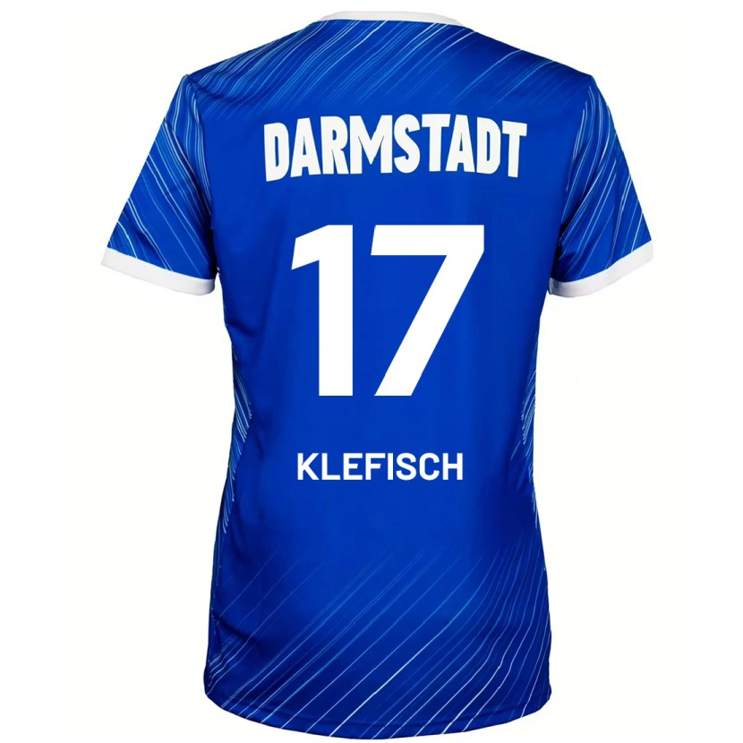 Danxen Barn Kai Klefisch #17 Blå Hvit Hjemmetrøye Drakt Trøye 2024/25 Skjorter T-Skjorte
