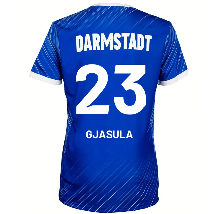 Danxen Barn Klaus Gjasula #23 Blå Hvit Hjemmetrøye Drakt Trøye 2024/25 Skjorter T-Skjorte