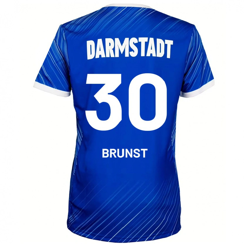 Danxen Barn Alexander Brunst #30 Blå Hvit Hjemmetrøye Drakt Trøye 2024/25 Skjorter T-Skjorte