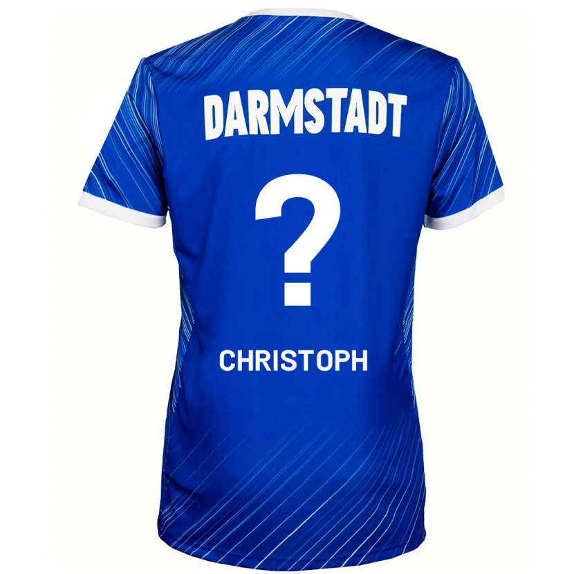 Danxen Barn Philipp Christoph #0 Blå Hvit Hjemmetrøye Drakt Trøye 2024/25 Skjorter T-Skjorte