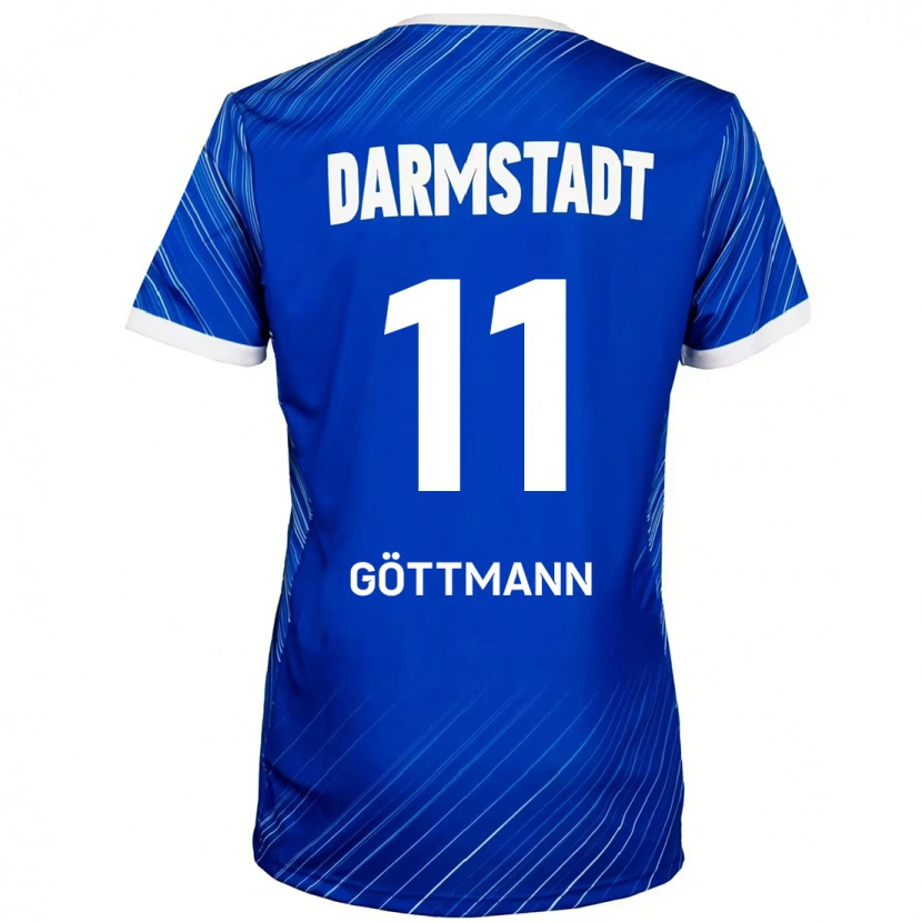 Danxen Barn Levin Göttmann #11 Blå Hvit Hjemmetrøye Drakt Trøye 2024/25 Skjorter T-Skjorte