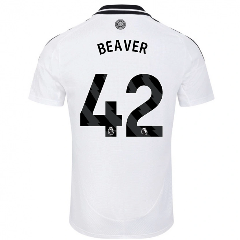 Danxen Barn Cat Beaver #42 Hvit Hjemmetrøye Drakt Trøye 2024/25 Skjorter T-Skjorte