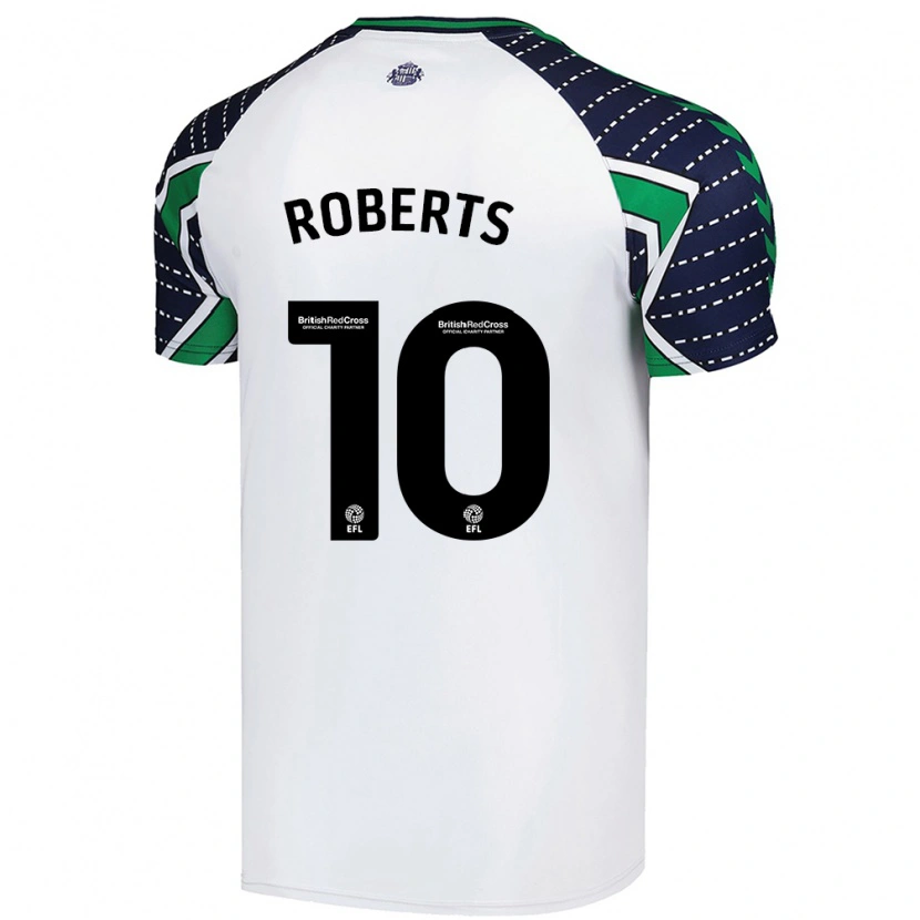 Danxen Barn Patrick Roberts #10 Hvit Bortetrøye Drakt Trøye 2024/25 Skjorter T-Skjorte