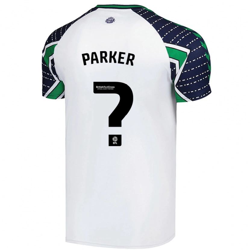 Danxen Barn Daniel Parker #0 Hvit Bortetrøye Drakt Trøye 2024/25 Skjorter T-Skjorte