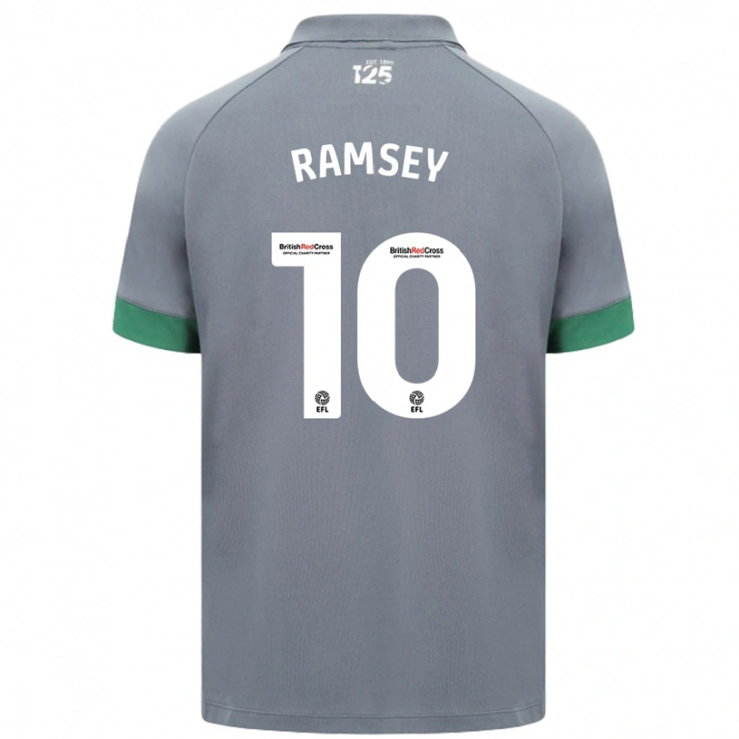 Danxen Barn Aaron Ramsey #10 Mørkegrå Bortetrøye Drakt Trøye 2024/25 Skjorter T-Skjorte