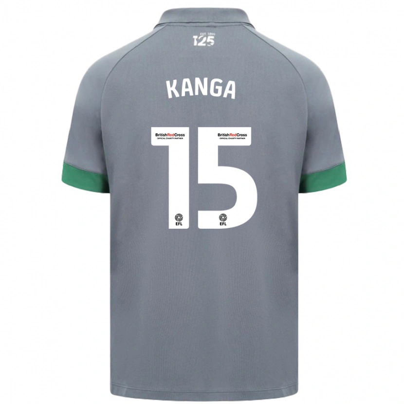 Danxen Barn Wilfried Kanga #15 Mørkegrå Bortetrøye Drakt Trøye 2024/25 Skjorter T-Skjorte