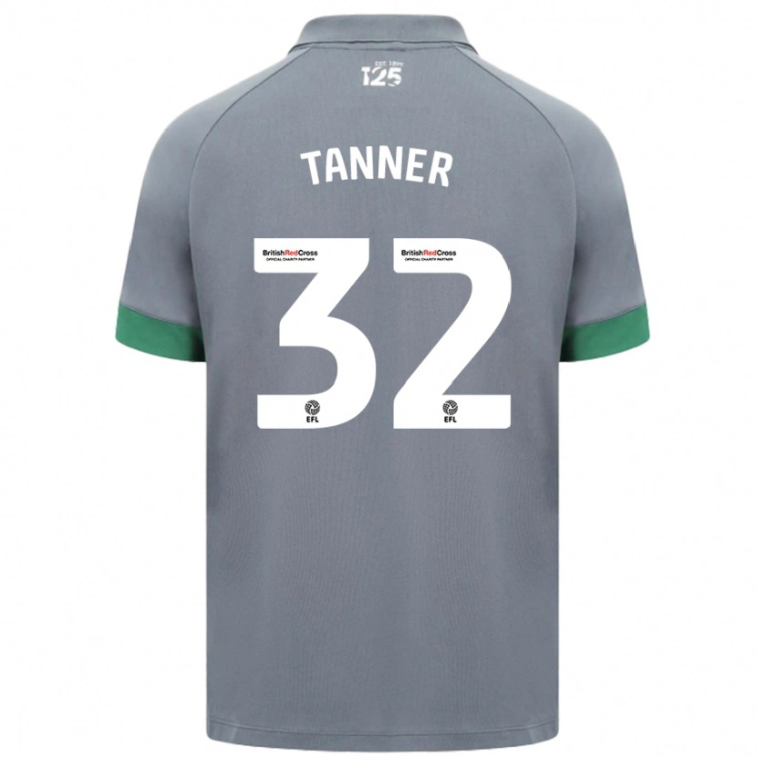 Danxen Barn Ollie Tanner #32 Mørkegrå Bortetrøye Drakt Trøye 2024/25 Skjorter T-Skjorte