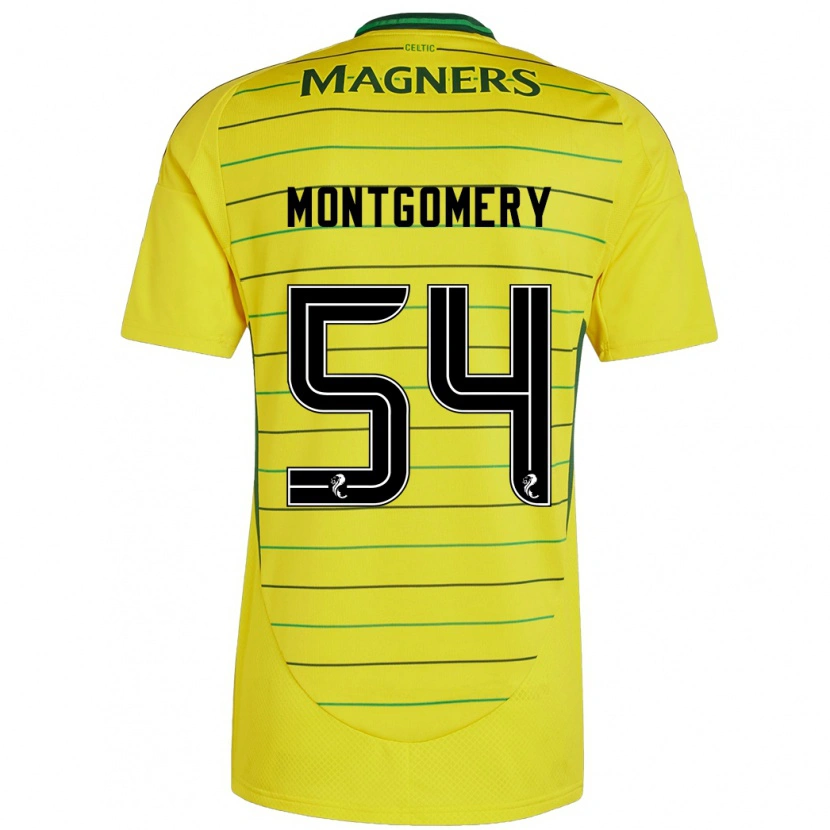 Danxen Barn Adam Montgomery #54 Gul Bortetrøye Drakt Trøye 2024/25 Skjorter T-Skjorte