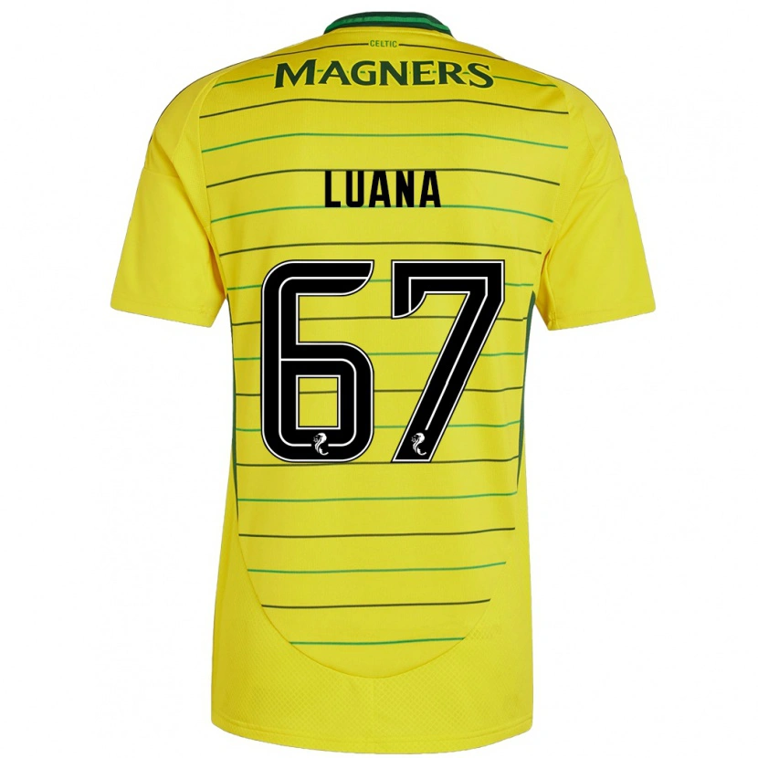 Danxen Barn Luana Muñoz #67 Gul Bortetrøye Drakt Trøye 2024/25 Skjorter T-Skjorte