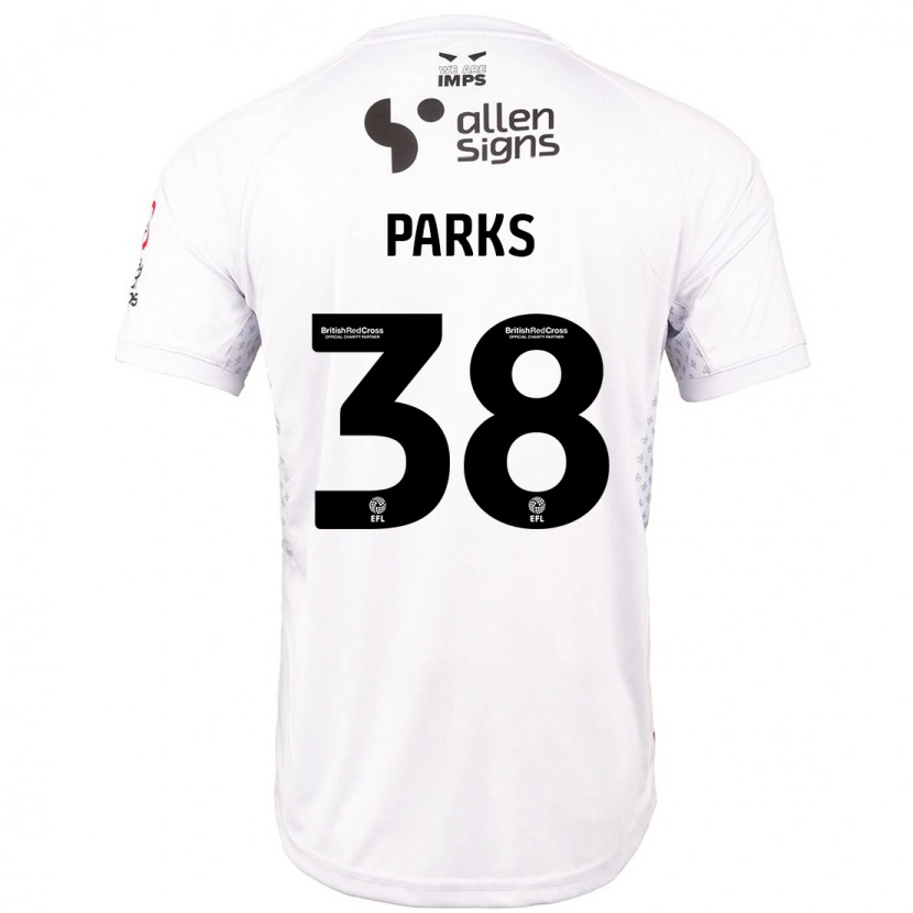Danxen Barn Charlie Parks #38 Rød Hvit Bortetrøye Drakt Trøye 2024/25 Skjorter T-Skjorte