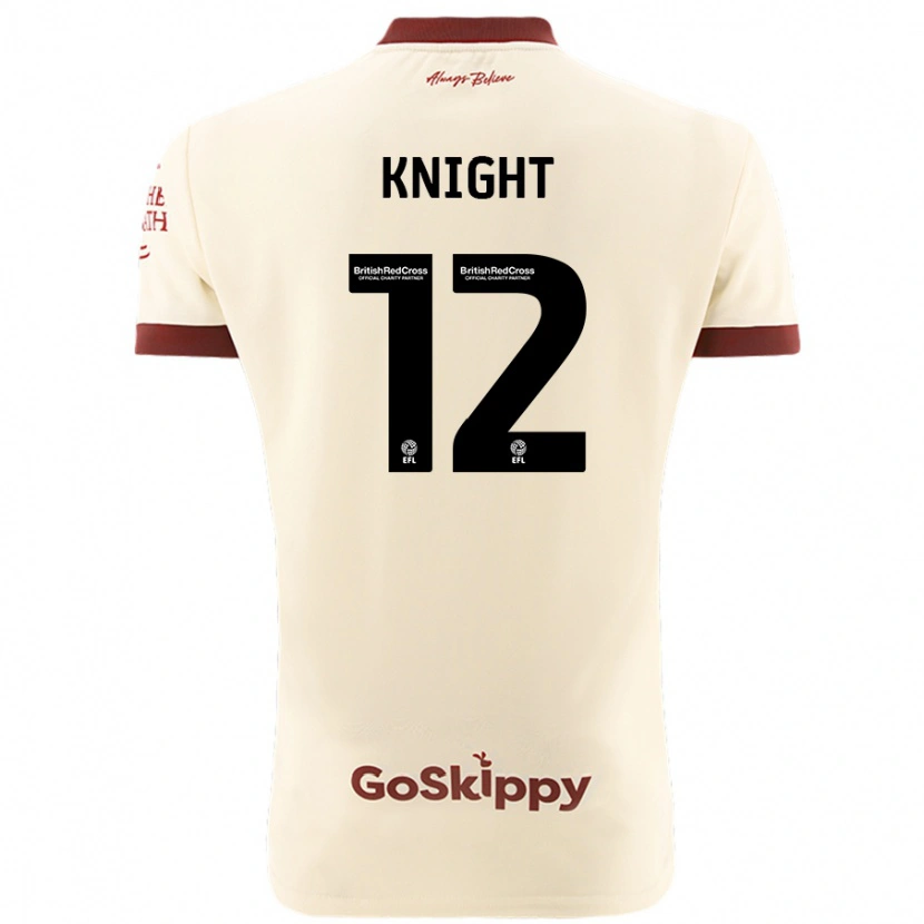 Danxen Barn Jason Knight #12 Kremhvit Bortetrøye Drakt Trøye 2024/25 Skjorter T-Skjorte