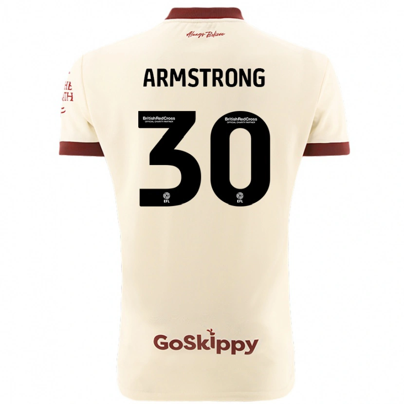 Danxen Barn Sinclair Armstrong #30 Kremhvit Bortetrøye Drakt Trøye 2024/25 Skjorter T-Skjorte