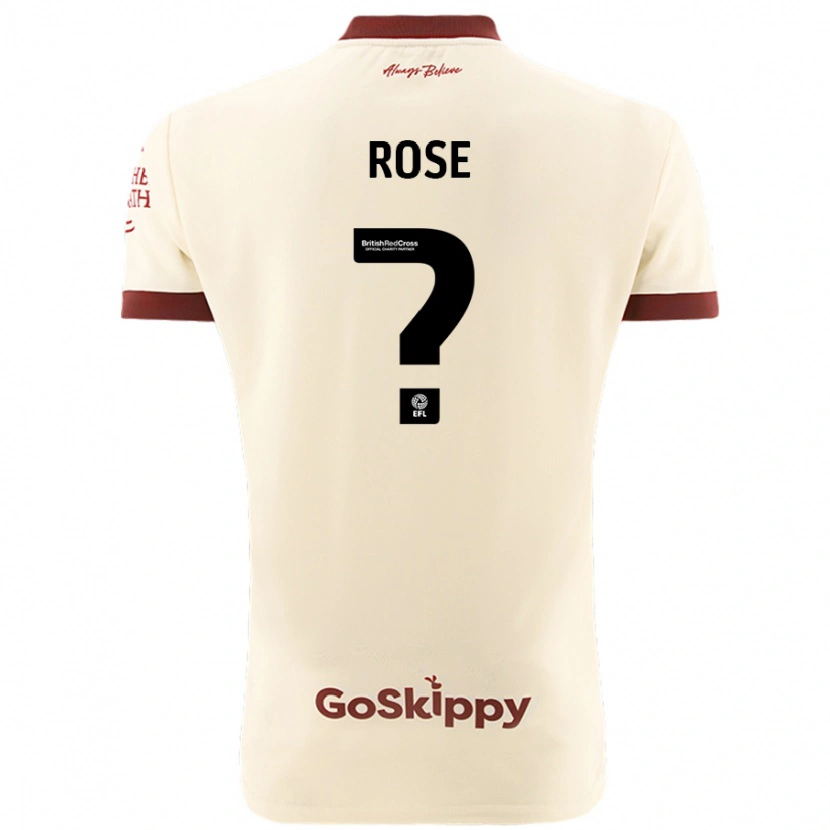 Danxen Barn Marley Rose #0 Kremhvit Bortetrøye Drakt Trøye 2024/25 Skjorter T-Skjorte