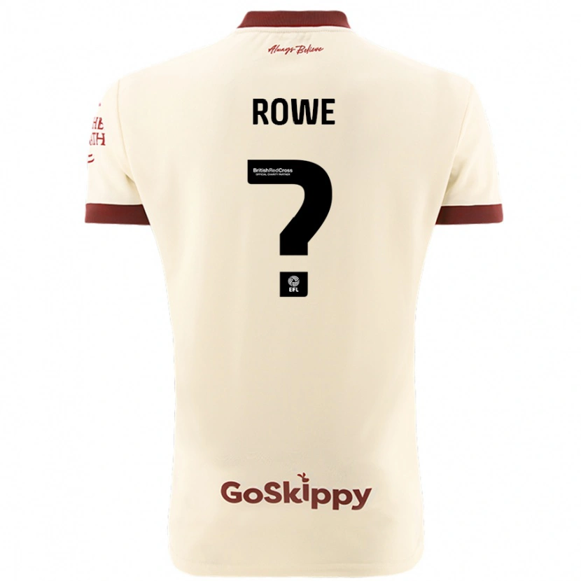 Danxen Barn Romani Rowe #0 Kremhvit Bortetrøye Drakt Trøye 2024/25 Skjorter T-Skjorte