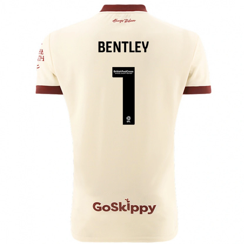 Danxen Barn Fran Bentley #1 Kremhvit Bortetrøye Drakt Trøye 2024/25 Skjorter T-Skjorte