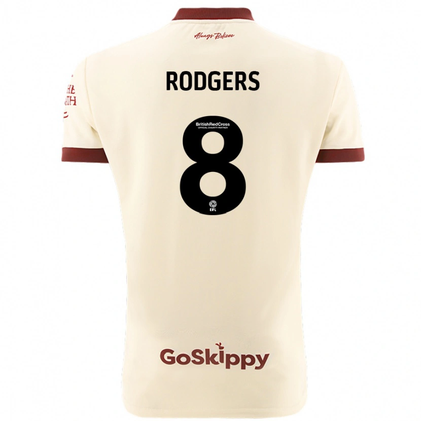 Danxen Barn Amy Rodgers #8 Kremhvit Bortetrøye Drakt Trøye 2024/25 Skjorter T-Skjorte