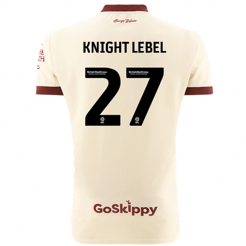 Danxen Barn Jamie Knight-Lebel #27 Kremhvit Bortetrøye Drakt Trøye 2024/25 Skjorter T-Skjorte