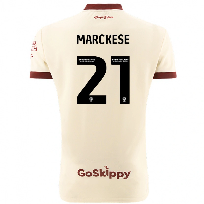 Danxen Barn Kaylan Marckese #21 Kremhvit Bortetrøye Drakt Trøye 2024/25 Skjorter T-Skjorte