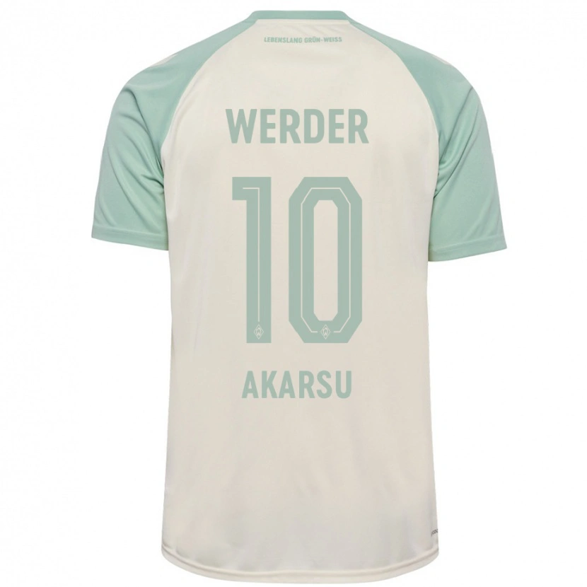 Danxen Barn Mikail Bura Akarsu #10 Off-White Lysegrønn Bortetrøye Drakt Trøye 2024/25 Skjorter T-Skjorte