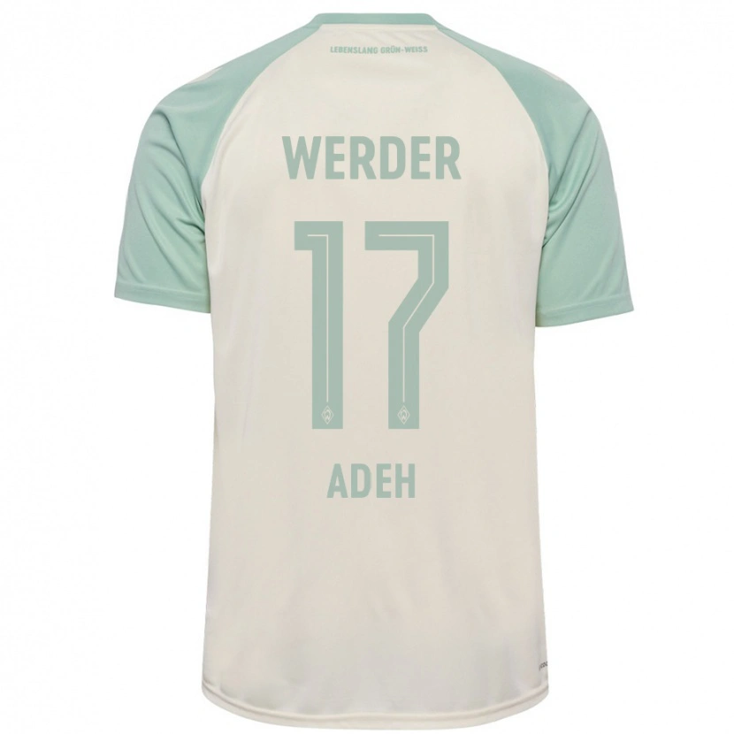 Danxen Barn Bob-Ignatius Adeh #17 Off-White Lysegrønn Bortetrøye Drakt Trøye 2024/25 Skjorter T-Skjorte