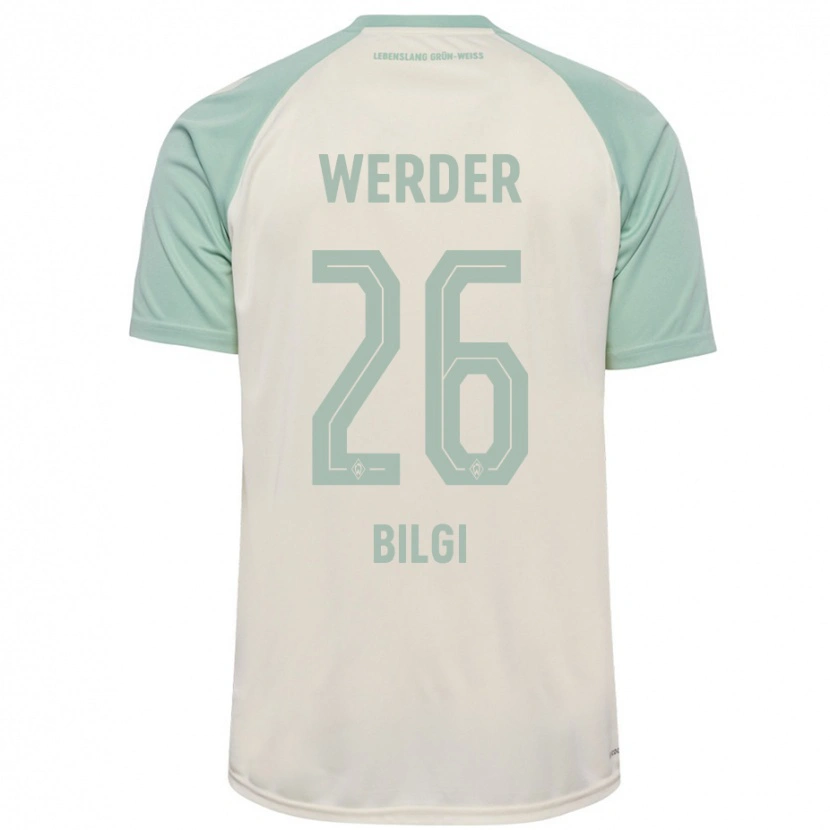 Danxen Barn Süleyman Bilgi #26 Off-White Lysegrønn Bortetrøye Drakt Trøye 2024/25 Skjorter T-Skjorte
