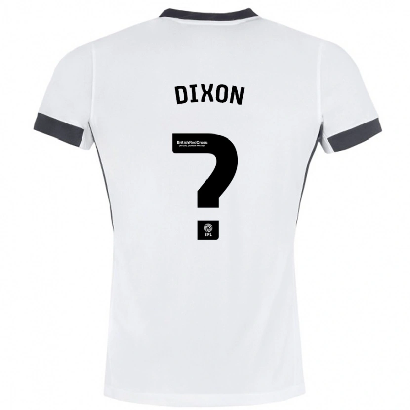 Danxen Barn Junior Dixon #0 Hvit Svart Bortetrøye Drakt Trøye 2024/25 Skjorter T-Skjorte