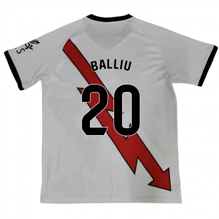 Danxen Barn Iván Balliu #20 Rød Bortetrøye Drakt Trøye 2024/25 Skjorter T-Skjorte