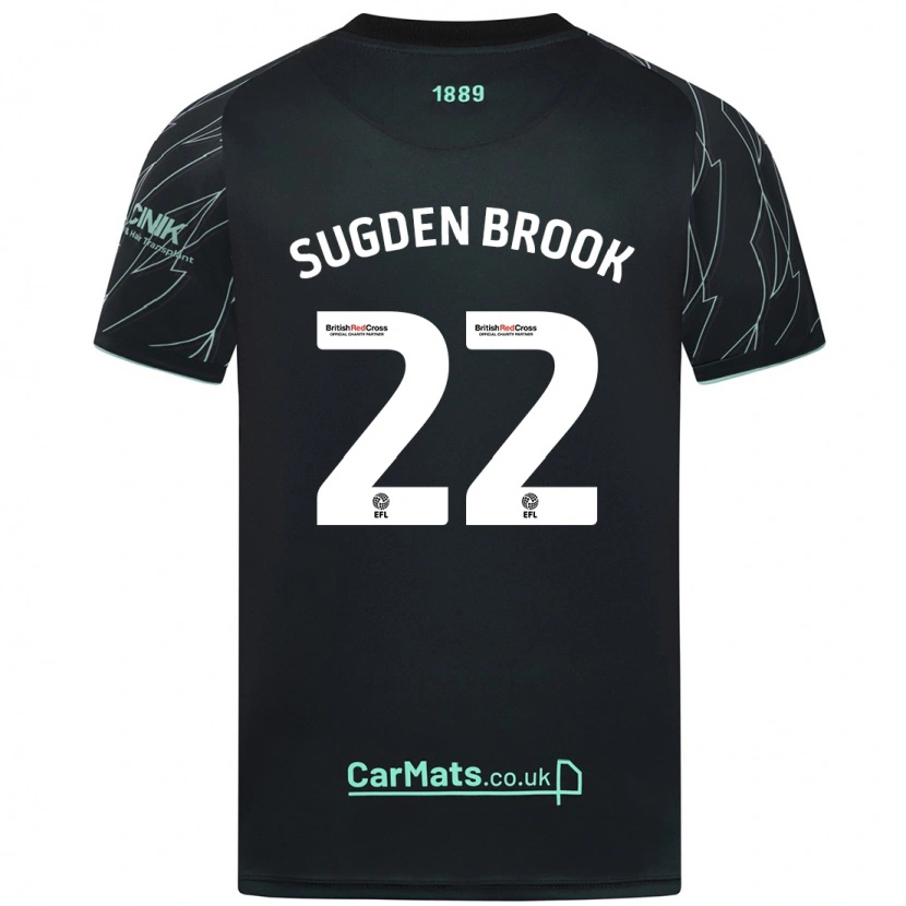 Danxen Barn Darcie Sugden-Brook #22 Svart Grønn Bortetrøye Drakt Trøye 2024/25 Skjorter T-Skjorte