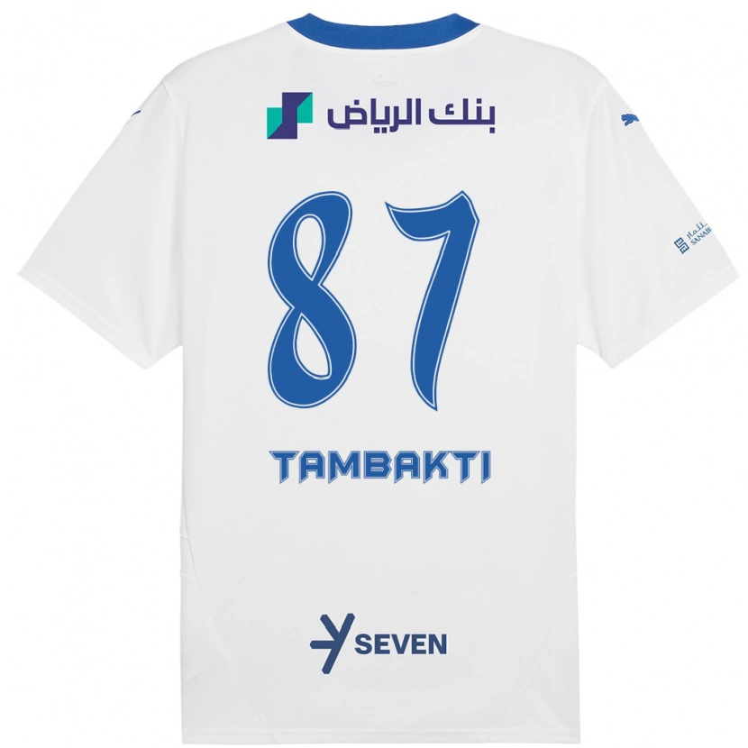 Danxen Barn Hassan Tambakti #87 Hvit Blå Bortetrøye Drakt Trøye 2024/25 Skjorter T-Skjorte