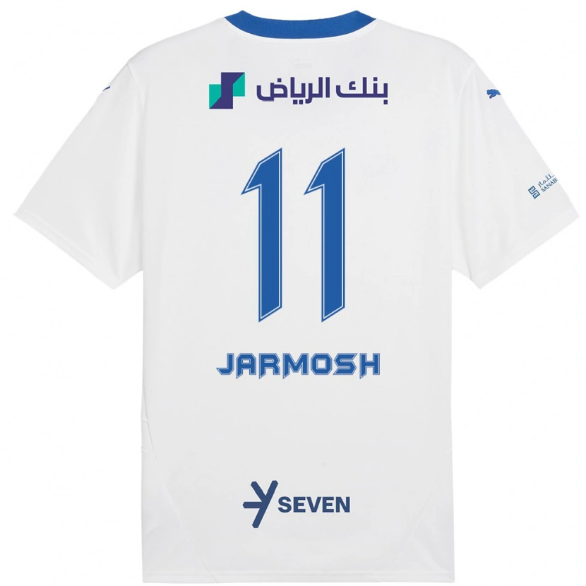 Danxen Barn Abdulaziz Jarmosh #11 Hvit Blå Bortetrøye Drakt Trøye 2024/25 Skjorter T-Skjorte