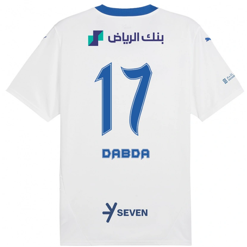 Danxen Barn Claudia Dabda #17 Hvit Blå Bortetrøye Drakt Trøye 2024/25 Skjorter T-Skjorte