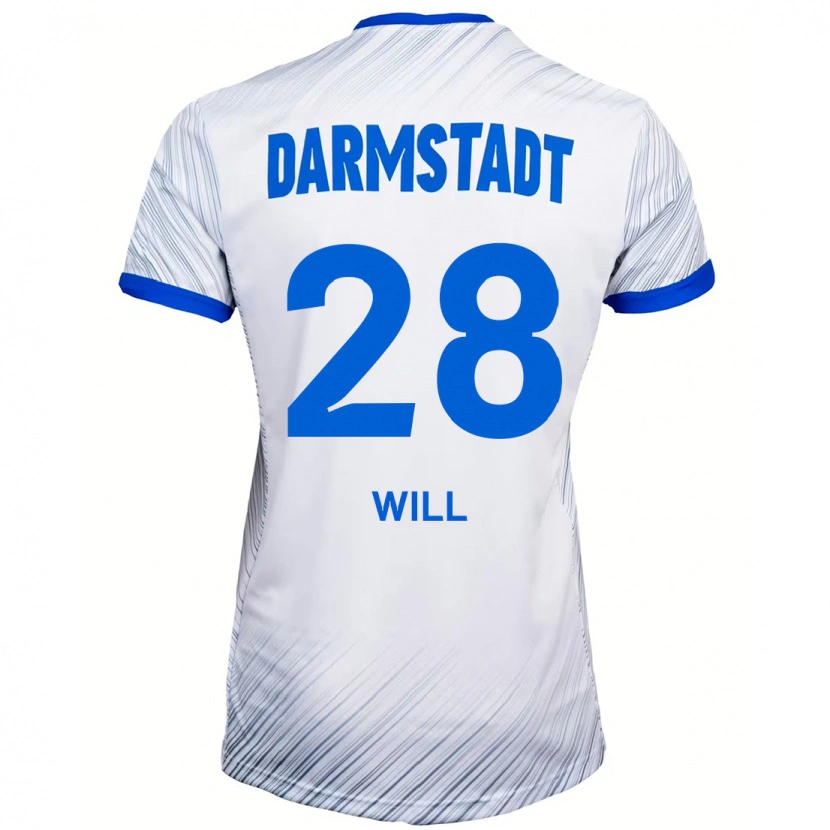 Danxen Barn Paul Will #28 Hvit Blå Bortetrøye Drakt Trøye 2024/25 Skjorter T-Skjorte