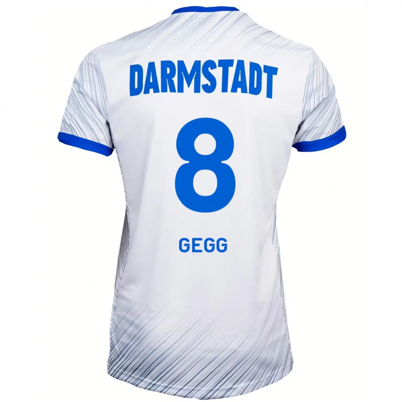 Danxen Barn Samir Gegg #8 Hvit Blå Bortetrøye Drakt Trøye 2024/25 Skjorter T-Skjorte