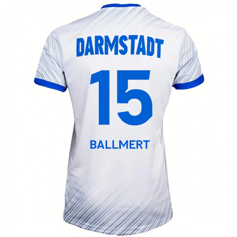 Danxen Barn Markus Ballmert #15 Hvit Blå Bortetrøye Drakt Trøye 2024/25 Skjorter T-Skjorte