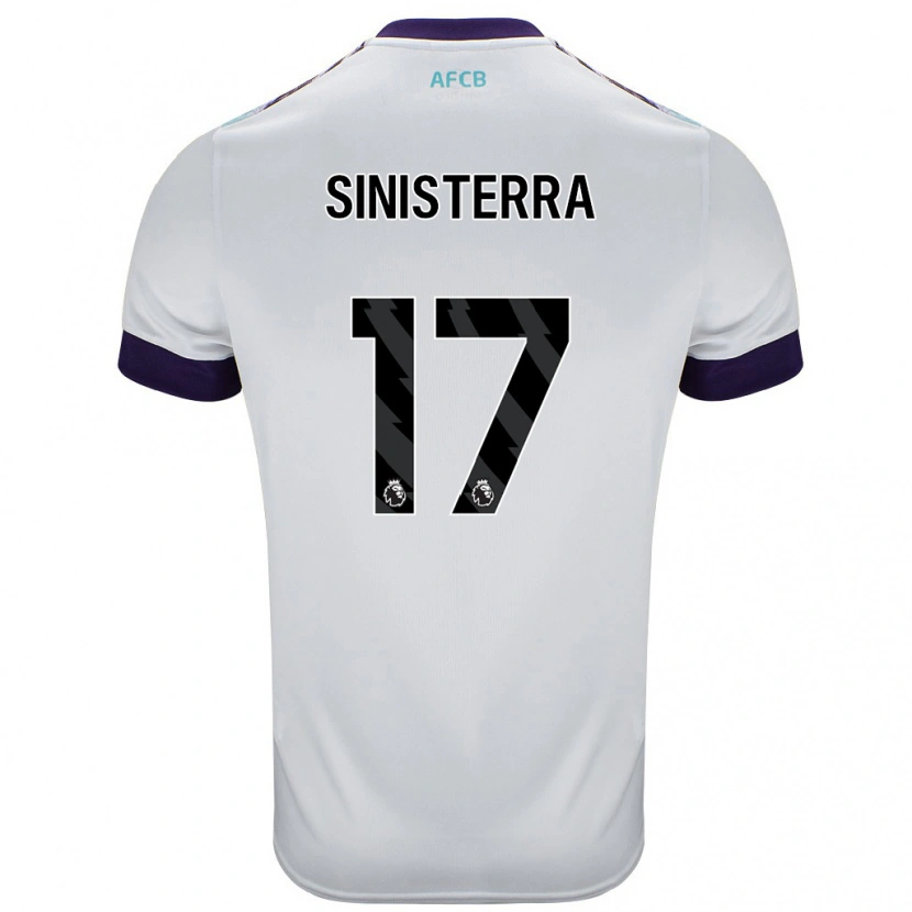 Danxen Barn Luis Sinisterra #17 Hvit Grønn Lilla Bortetrøye Drakt Trøye 2024/25 Skjorter T-Skjorte