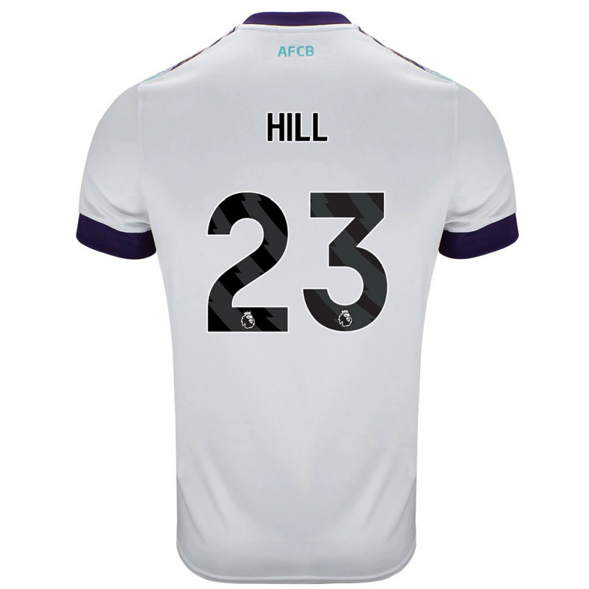 Danxen Barn James Hill #23 Hvit Grønn Lilla Bortetrøye Drakt Trøye 2024/25 Skjorter T-Skjorte