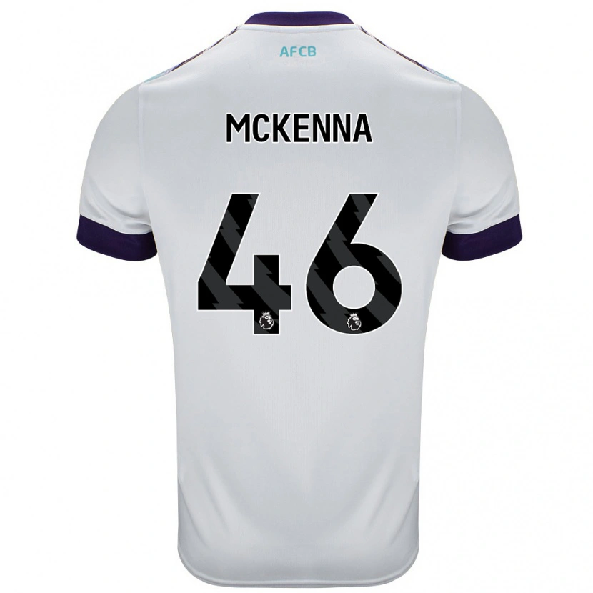 Danxen Barn Callan Mckenna #46 Hvit Grønn Lilla Bortetrøye Drakt Trøye 2024/25 Skjorter T-Skjorte