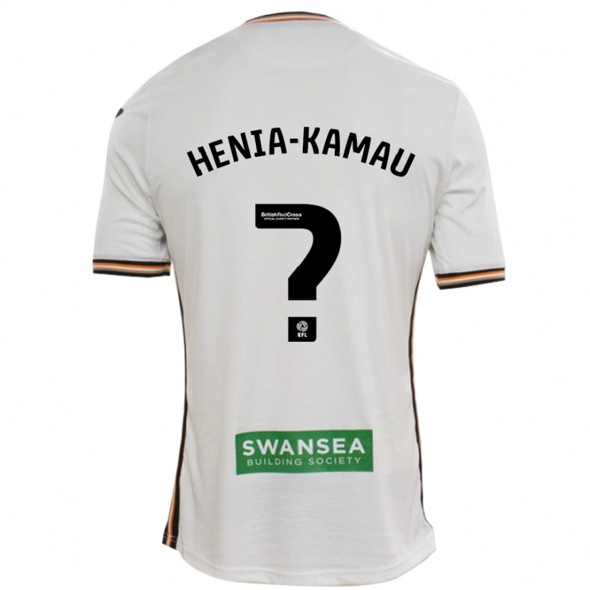 Danxen Mann Sammy Henia-Kamau #0 Hvit Hjemmetrøye Drakt Trøye 2024/25 Skjorter T-Skjorte