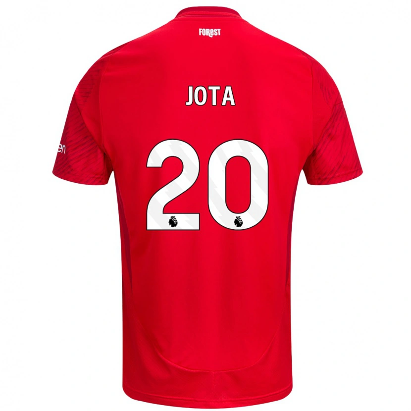 Danxen Mann Jota Silva #20 Rød Hvit Hjemmetrøye Drakt Trøye 2024/25 Skjorter T-Skjorte