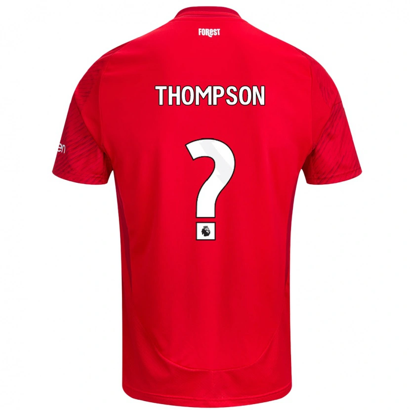 Danxen Mann Will Thompson #0 Rød Hvit Hjemmetrøye Drakt Trøye 2024/25 Skjorter T-Skjorte