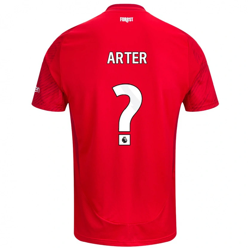 Danxen Mann Harry Arter #0 Rød Hvit Hjemmetrøye Drakt Trøye 2024/25 Skjorter T-Skjorte