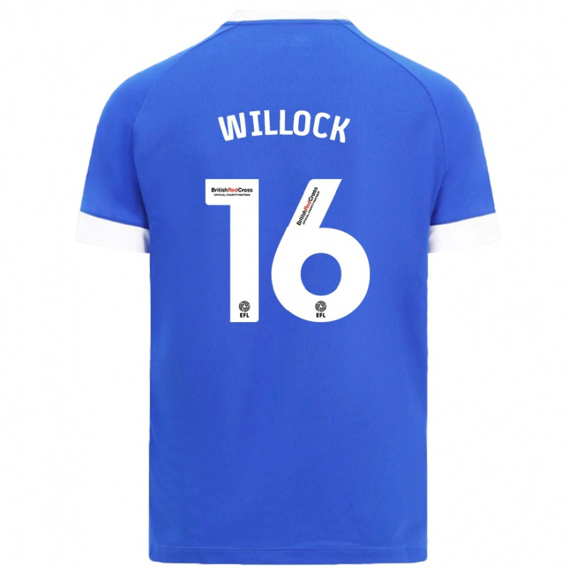 Danxen Mann Chris Willock #16 Himmelblå Hjemmetrøye Drakt Trøye 2024/25 Skjorter T-Skjorte