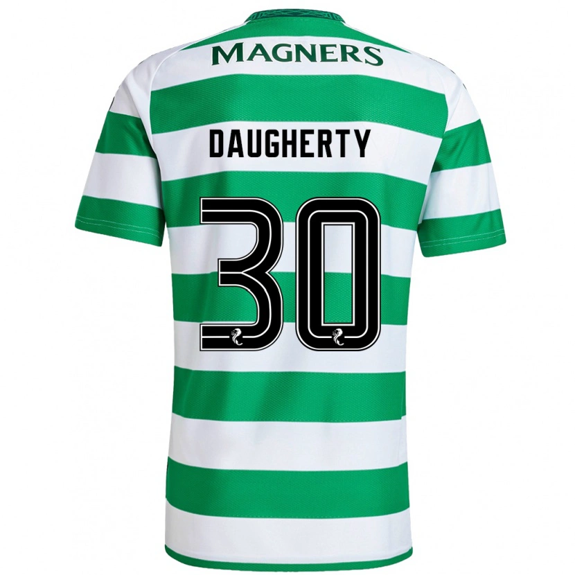 Danxen Mann Kelsey Daugherty #30 Grønn Hvit Hjemmetrøye Drakt Trøye 2024/25 Skjorter T-Skjorte
